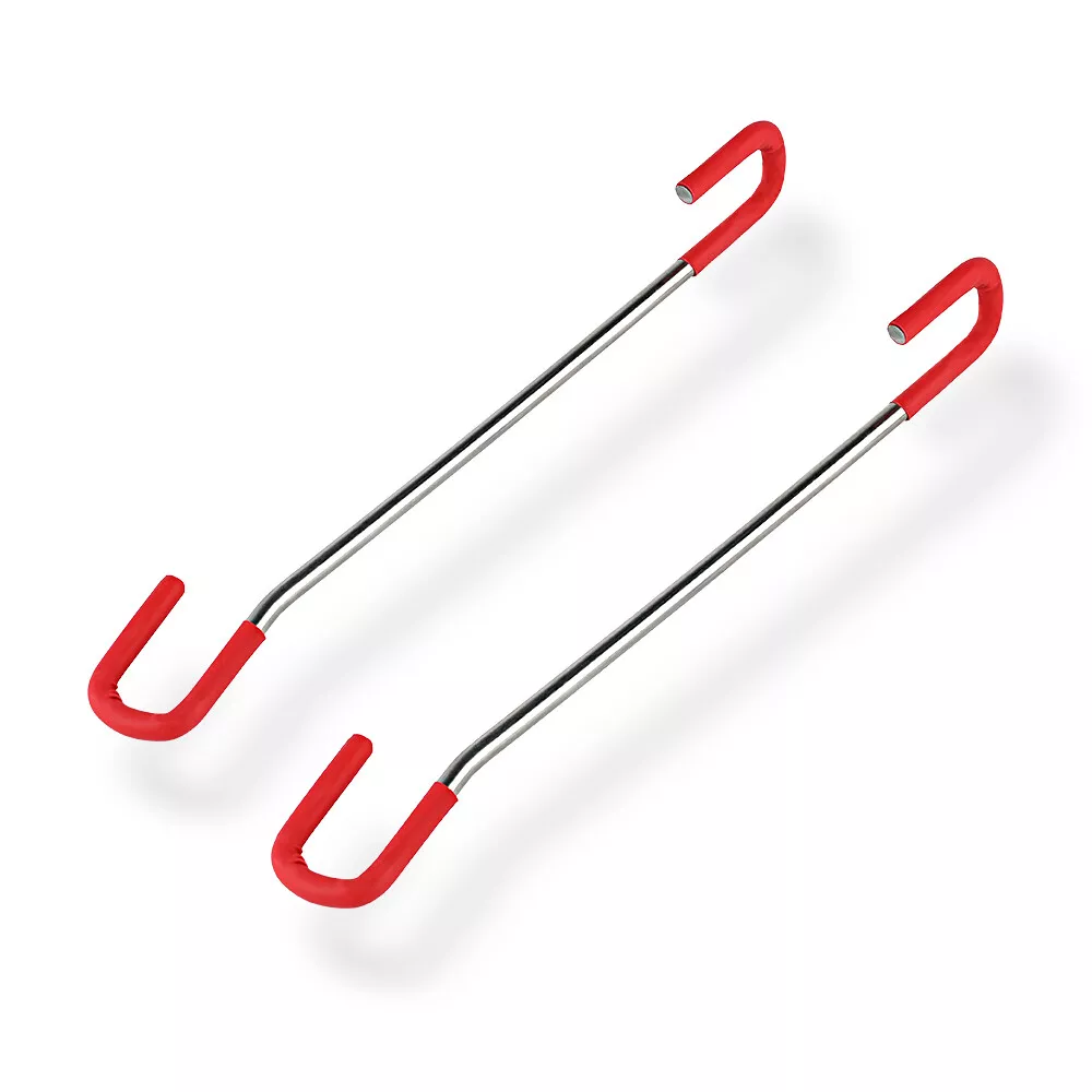 2-Piece Rear Strut Rod Metal Support Bar Brackets for Car Wrapping and Trunk Support